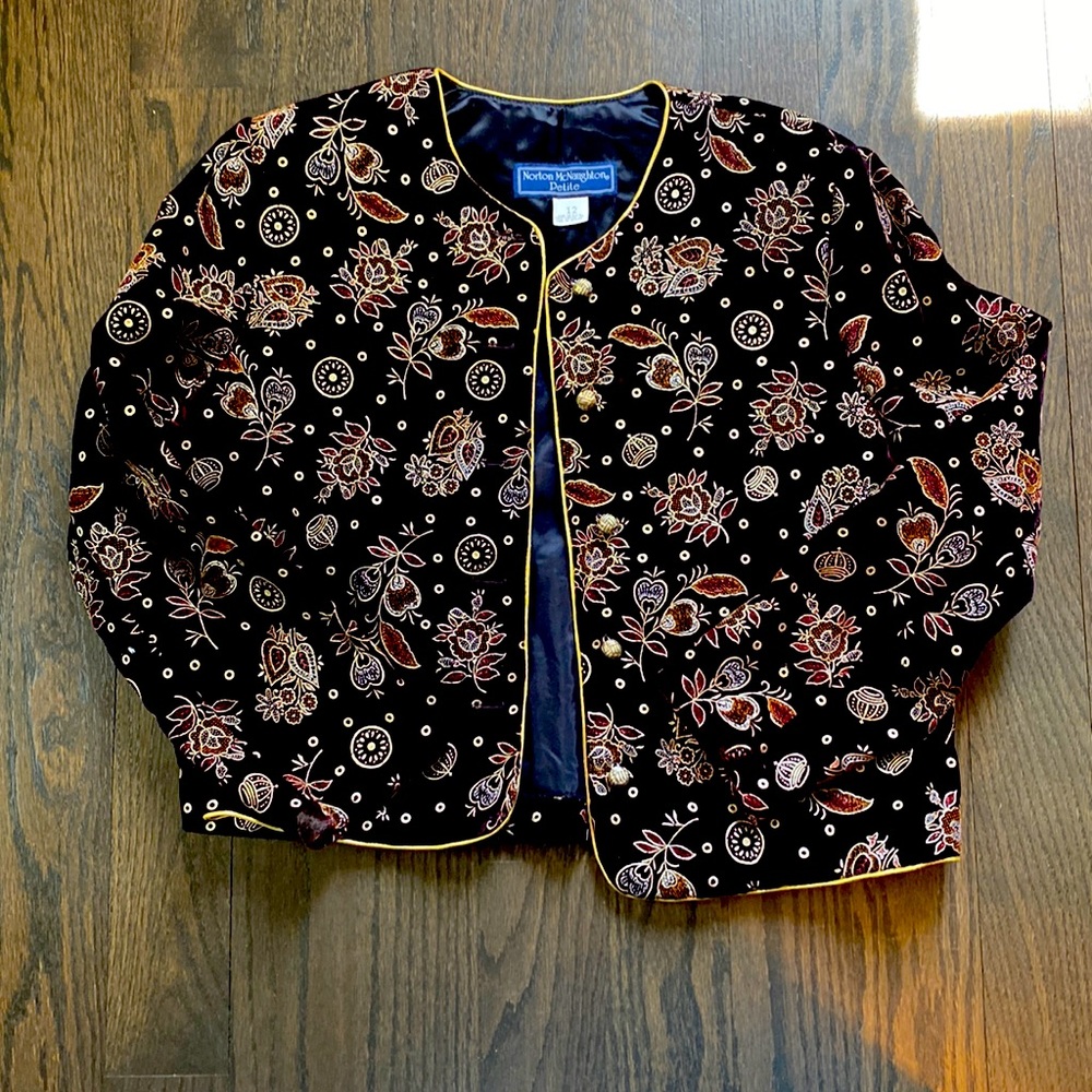 Beautiful embellished velvet jacket